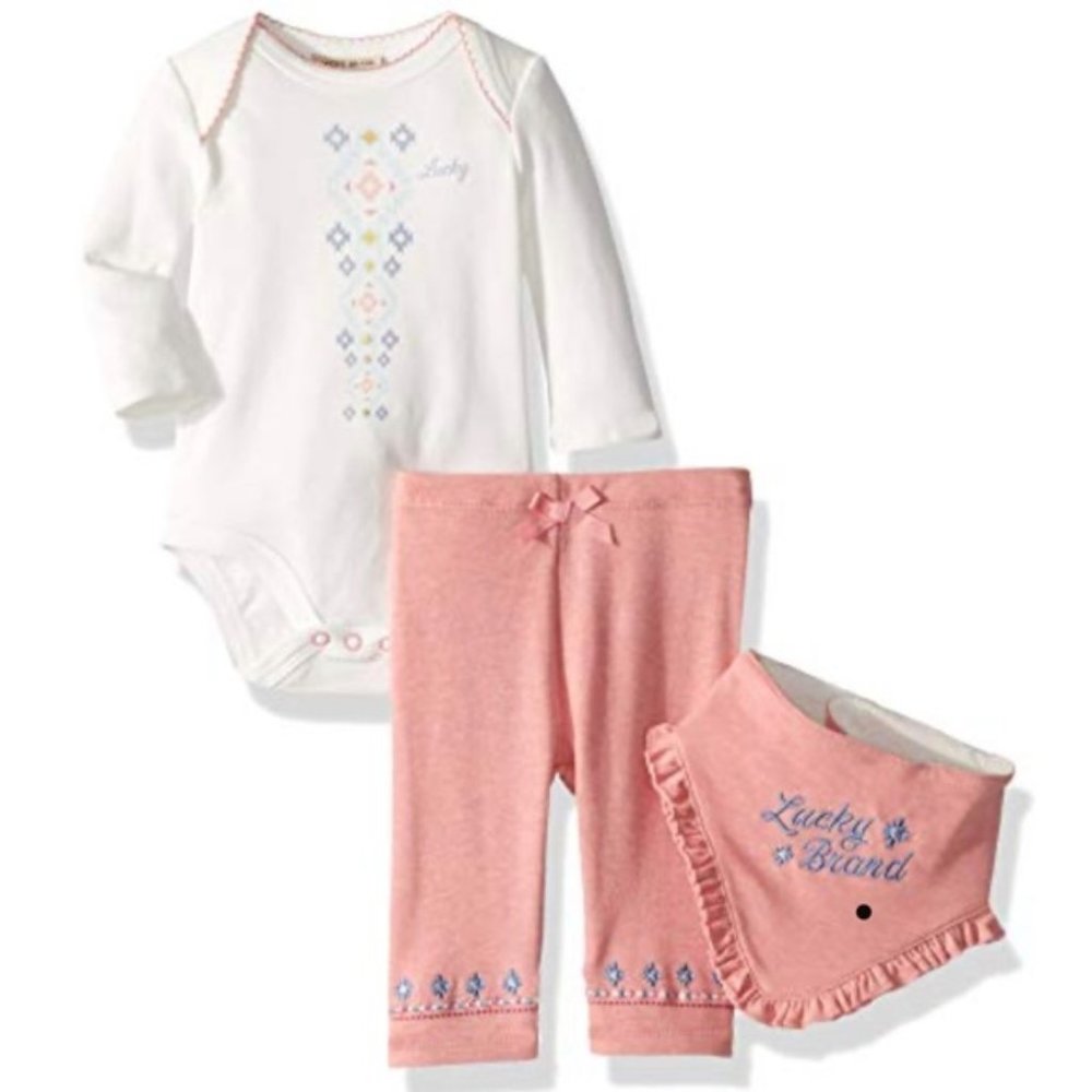 Lucky Sets Baby Girls 2 Pieces Bodysuit Pant Set